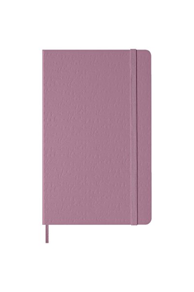 Moleskine Textured Hard Cover Lined Notebook L Size 13X21 cm Pale Pink