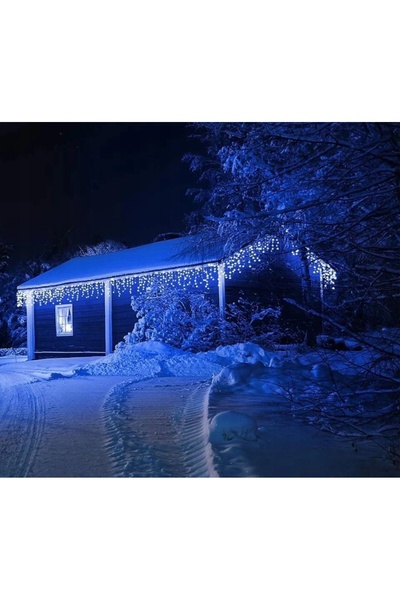 NO BRAND SOPLE 300 LED LUMINI DE CRĂCIUN DE EXTERIOR IP44 PERDEA LUMINOSĂ + E...
