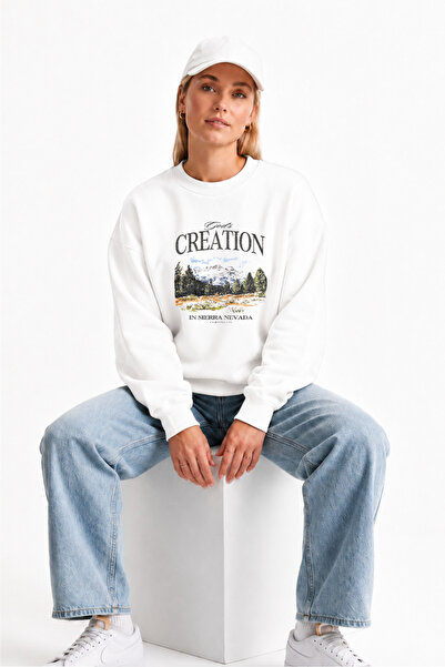 Grafftee Clothing Natural Vintage Vintage Design Sweatshirt Oversize Fit 100%...