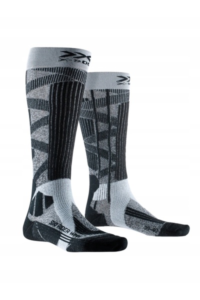 X Socks Șosete de schi pentru femei X-Socks Ski Rider 4.0 - gri/negru opal 35-36