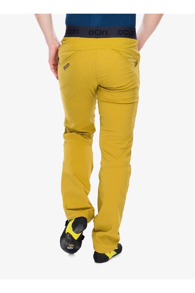 NO BRAND Pantaloni de cățărare Ocun Mania Pants - galben tutun uscat XL