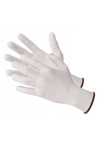 Reis Mănuși de lucru din material textil impregnat rosm 9 alb RMICRONYL x 24 ...