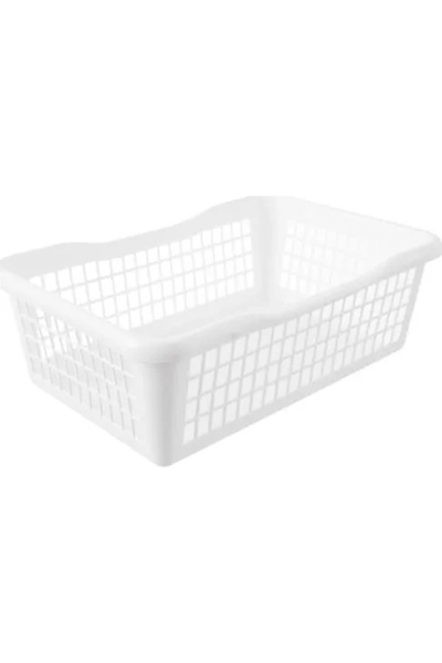 NO BRAND Coșuri organizatoare din plastic 5.8L culori asortate x 10