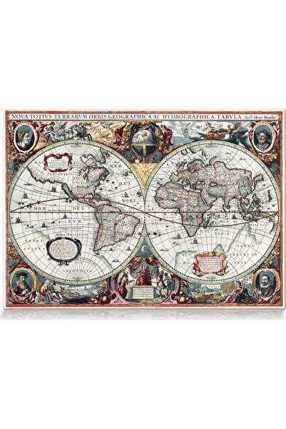 Star Puzzle - hartă retro a lumii Orbis Terranum - 1000 piese