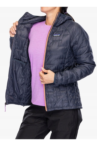 Patagonia Geacă matlasată de damă Micro Puff Hoody - albastru smolder S