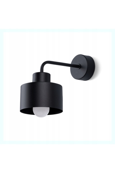 NO BRAND Aplică de perete Sollux SAVAR Industrial Negru E27, 60W - Sollux