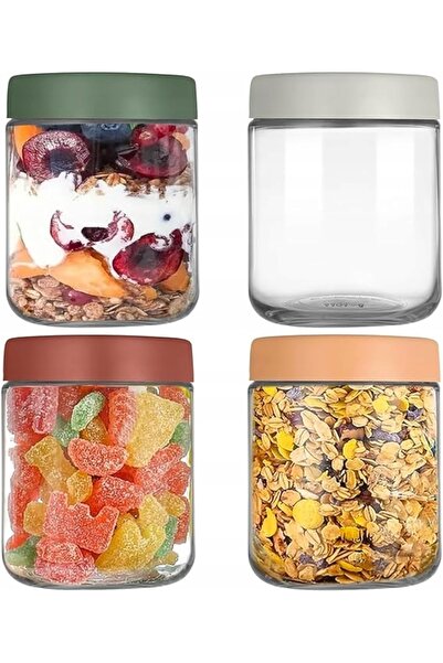 NO BRAND Borcan de sticlă pentru ovăz (oatmeal) pentru preparare peste noapte...