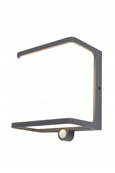 LUTEC Aplică de perete DOBLO, lampă de exterior LED 12W IP44 gri