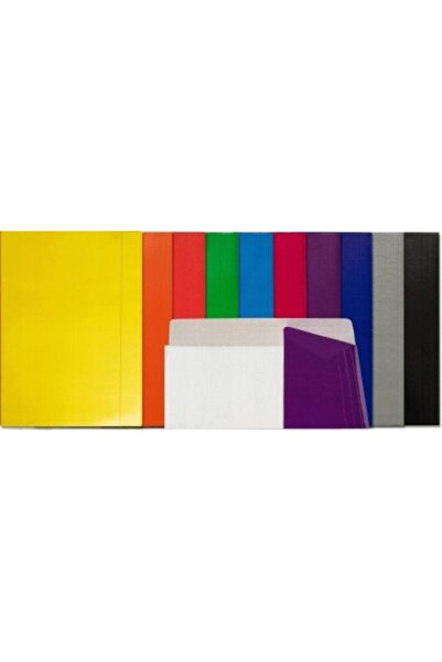 NO BRAND Dosar cu elastic A4 roșu lacuit pentru documente 350g Barbara x 50 b...
