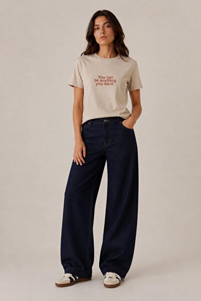 ALEXANDERGARDI Slogan Baskılı Regular Fit T-shirt