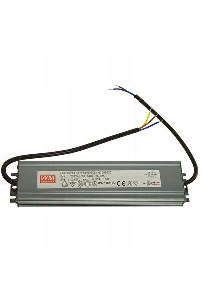 Brolux Sursă de alimentare LED 12V 100W subțire IP67 aluminiu