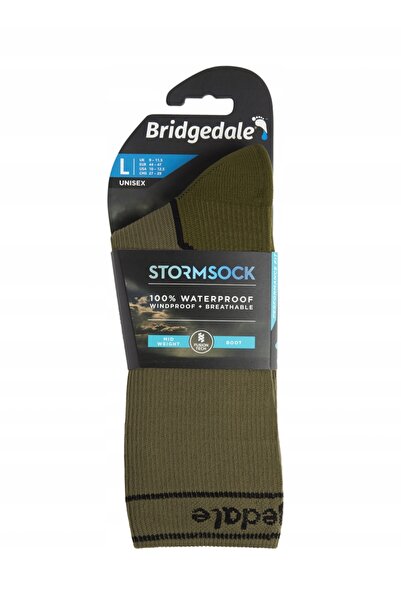 NO BRAND Șosete impermeabile Bridgedale StormSock Mid Boot - kaki/măsliniu 48