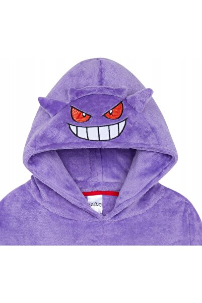 NO BRAND HANORAC CU GLUGĂ POKEMON PIKACHU PENTRU COPII, VIOLET, OVERSIZE, CADOU