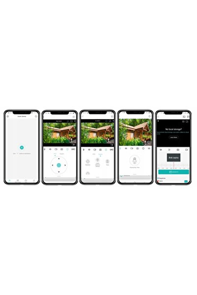 NO BRAND Cameră IP WiFi rotativă pentru exterior, cu zoom 4x, 2 MP, IR