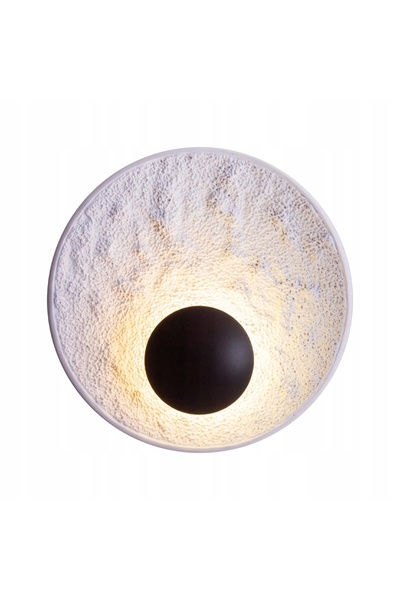 NO BRAND OYAKA LED 5W Aplică de perete din gips, neagră, rotundă, Maxlight
