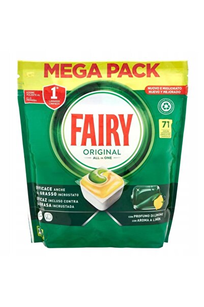 Fairy Capsule originale All In One pentru mașina de spălat vase, Lămâie, 71 b...