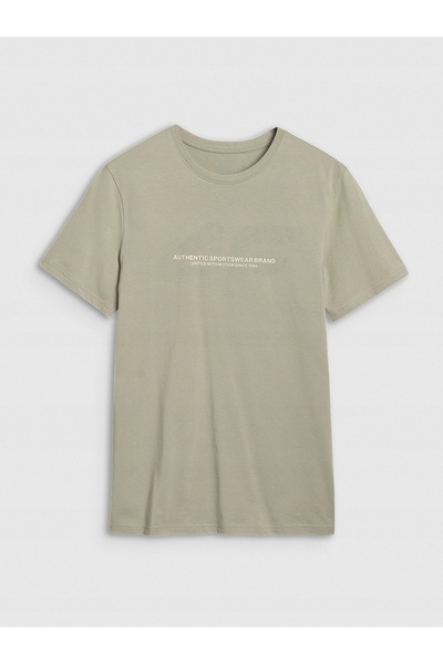 4F Tricou bărbătesc M2004 verde măsliniu 4FWSS25TTSHM2004 44S R. M