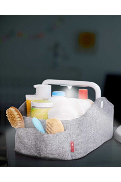 Skip Hop Organizator de scutece cu lumină, gri Heather