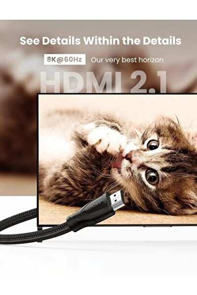 Ugreen Cablu HDMI 2.1 HD140, 8K 60Hz, 2m (negru)