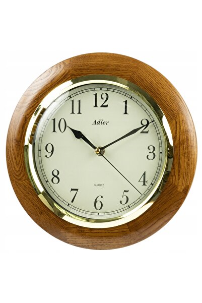 adler CEAS DE PERETE DIN LEMN CU CUARȚ 21036 W