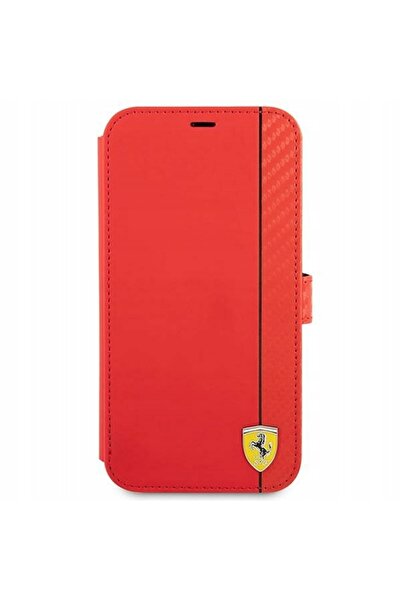 Ferrari Husă pentru telefon iPhone 13 mini 5,4 " roșu/roșu tip carte On Track