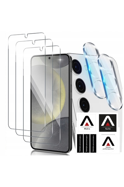 NO BRAND Sticlă securizată pentru Samsung Galaxy S24+ Plus 3x pe ecran + 2x p...