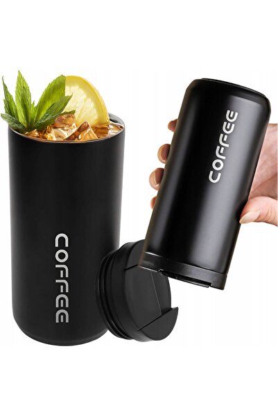 NO BRAND Termo, cană termică, sticlă, bidon de 400 ml pentru cafea, ceai și y...