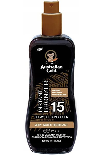 NO BRAND Australian Gold SPF 15 Spray Gel + Bronzer 100 ml