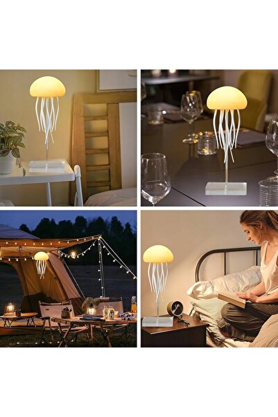 NO BRAND Lampă de veghe Meduză pentru copii, LED RGB, cu tentacule mobile, ac...