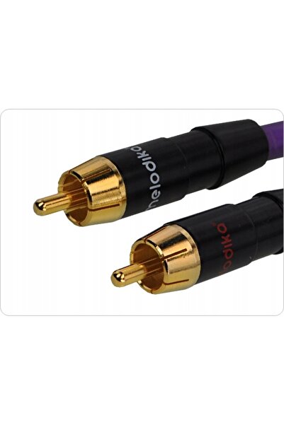 NO BRAND MELODIKA MDCX100 PURPLE RAIN Cablu RCA-RCA Coaxial CINCH OFC Interco...