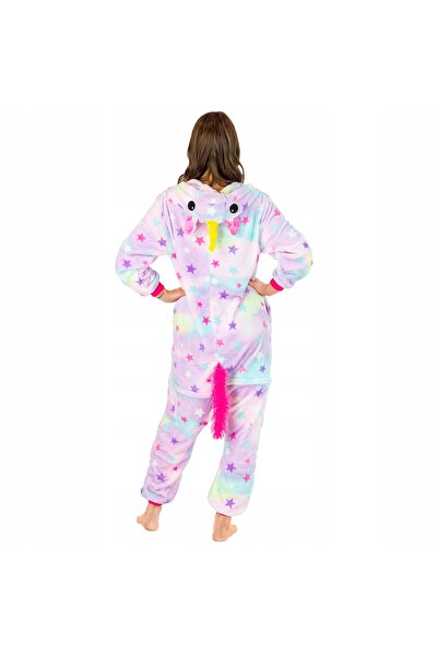 NO BRAND Pijama de damă moale, călduroasă, tip salopetă, costum dintr-o singu...