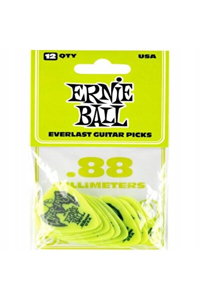 NO BRAND Ernie Ball Everlast 0,88mm P09191 anti-alunecare 12 bucăți pene de c...