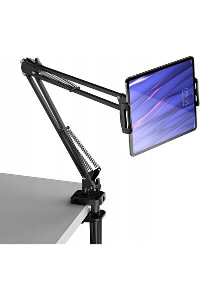 NO BRAND Suport telefon și tabletă pentru blat, cu braț reglabil, 4-12.9 ", n...