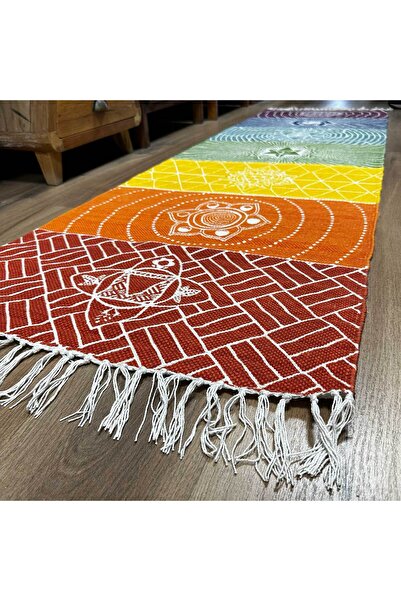Ancient wisdom Covor indian din bumbac – 60x200 cm – 7 chakre