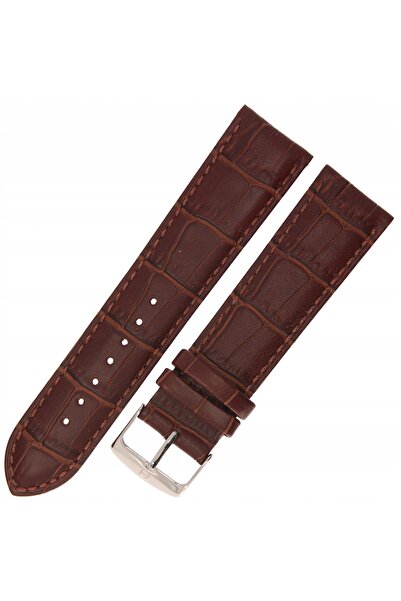 NO BRAND HORIDO 0189 - MARO ÎNCHIS - 22mm - Curea de ceas din piele