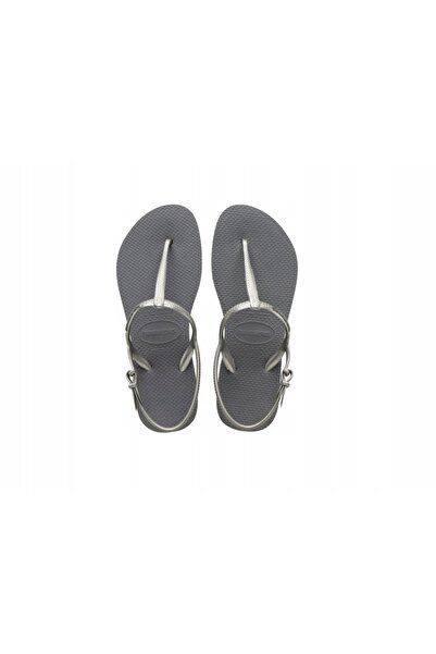 NO BRAND Havaianas Japonki Femei - Freedom - mărimea 36 - Gri, Argintiu Metalic