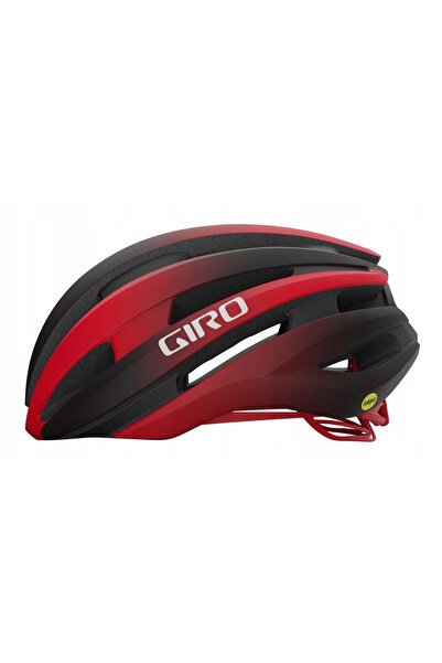 Giro Synthe Integrat Mips II Cască de ciclism rutier Negru mat Roșu aprins