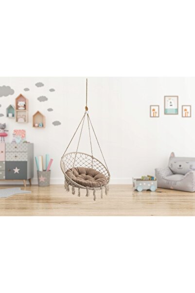 NO BRAND Pernă mică pentru leagăn, pernă rotundă tip cuib de pasăre 65x65cm