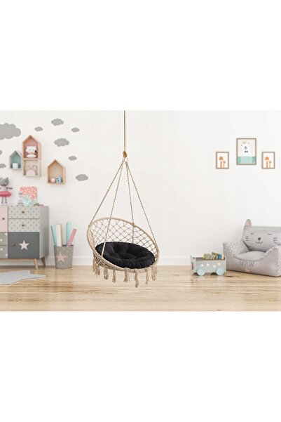 NO BRAND Pernă mică pentru leagăn, pernă rotundă tip cuib de pasăre 65x65cm
