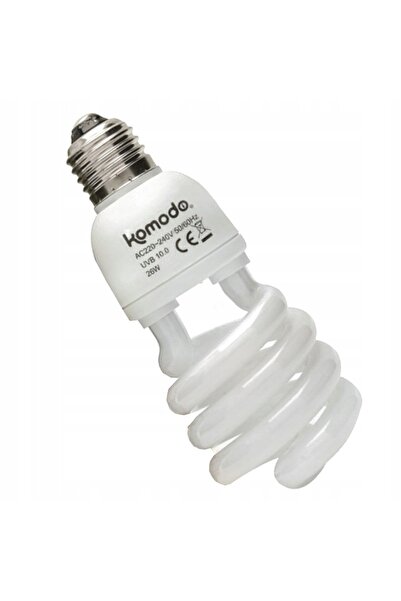 NO BRAND LAMPĂ UVB KOMODO 26W PUTERNICĂ NATURALĂ TROPICALĂ PENTRU REPTILE DUR...