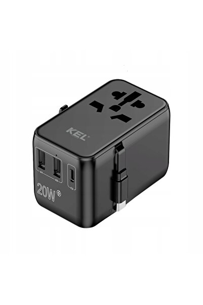 NO BRAND ADAPTOR UNIVERSAL DE TRANZITIE PENTRU ÎNCĂRCĂTOR, PRIZE UK, US, EU, AUS