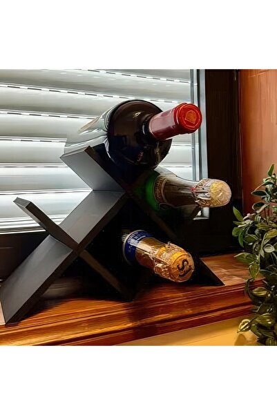 NO BRAND RAF RACORDAT PENTRU 4 STicle DE VIN, CU DESIGN UNIC ÎN FORMĂ DE X, C...