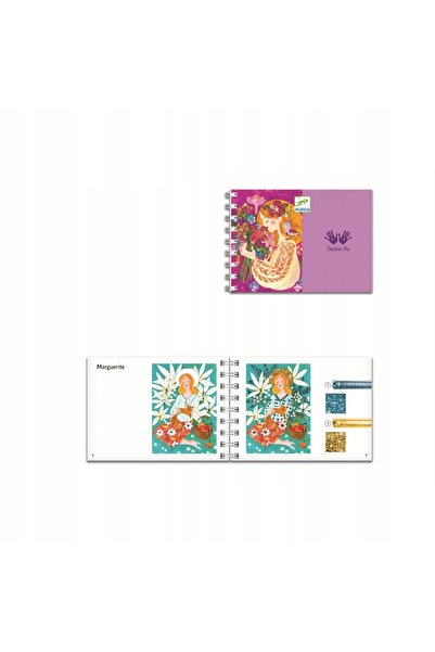djeco Set de artă cu sclipici - Parfum floral 09508
