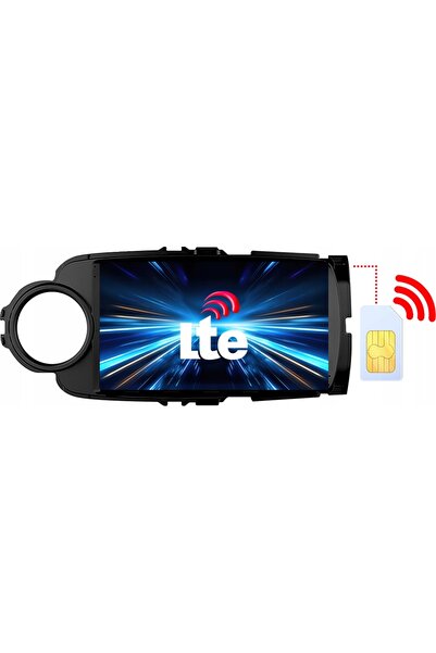 NO BRAND RADIO AUTO NCS ZQ9 TOYOTA YARIS 3 2011-2020 NEGRU ANDROID 4 GB LTE