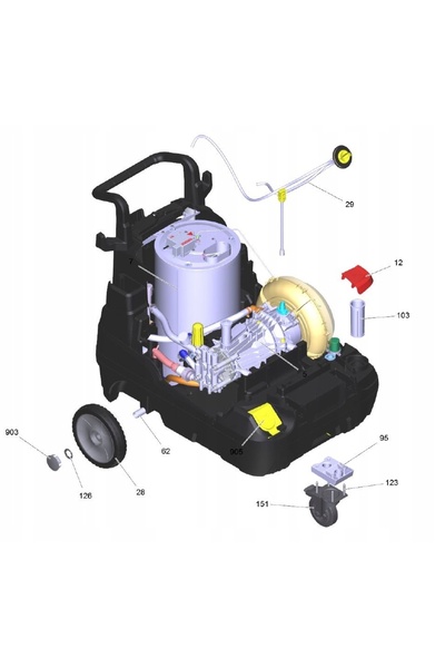 NO BRAND KARCHER Capac pentru rezervorul de combustibil pentru modelele HDS 5...