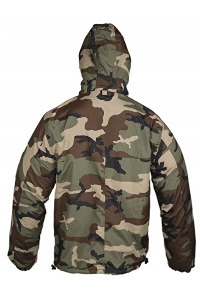 Mil-Tec Anorac de luptă de iarnă, camuflaj, cu glugă - Woodland S