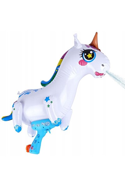 NO BRAND Pistol cu apă gonflabil unicorn XXL + pompă, jucărie de stropit cu apă
