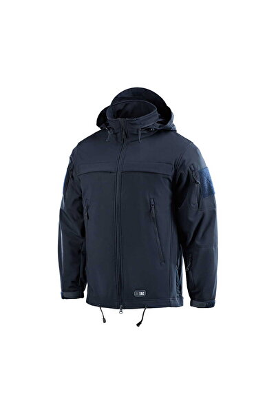 NO BRAND Jachetă tactică softshell M-Tac Police pentru bărbați, cu glugă, alb...