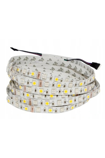 NO BRAND Bandă LED SMD 5050 300 (60 LED-uri/m) 5m IP20 14.4W/m RGB+alb rece 1...