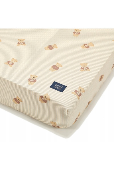 NO BRAND Cearșaf cu elastic La Millou S din bumbac BABY BEAR 60x120